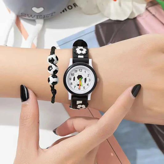 Детски часовник с футболна тема