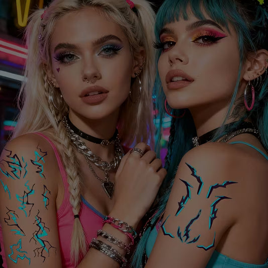 Светещи в тъмното K-Pop Gothic Татуировки