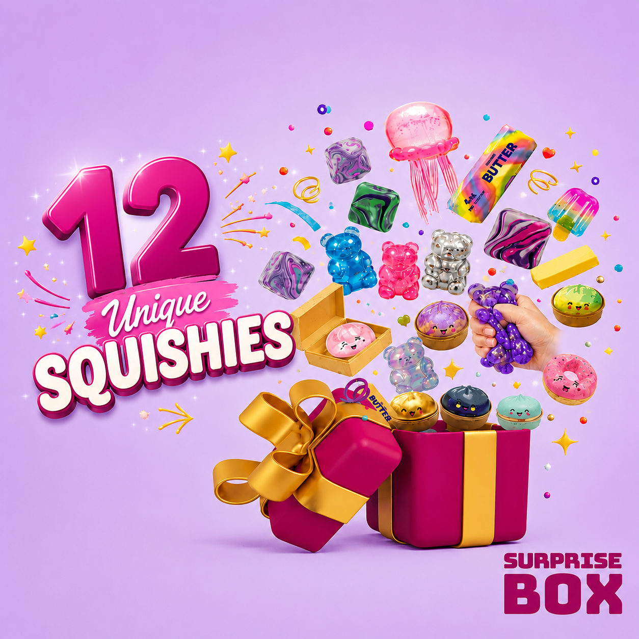 Squishy Surprise Box - мистериозни кутии с много изненади