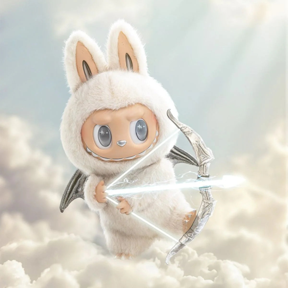Колекционерска кукла Labubu Zimomo - Angel in Clouds, 35 см.