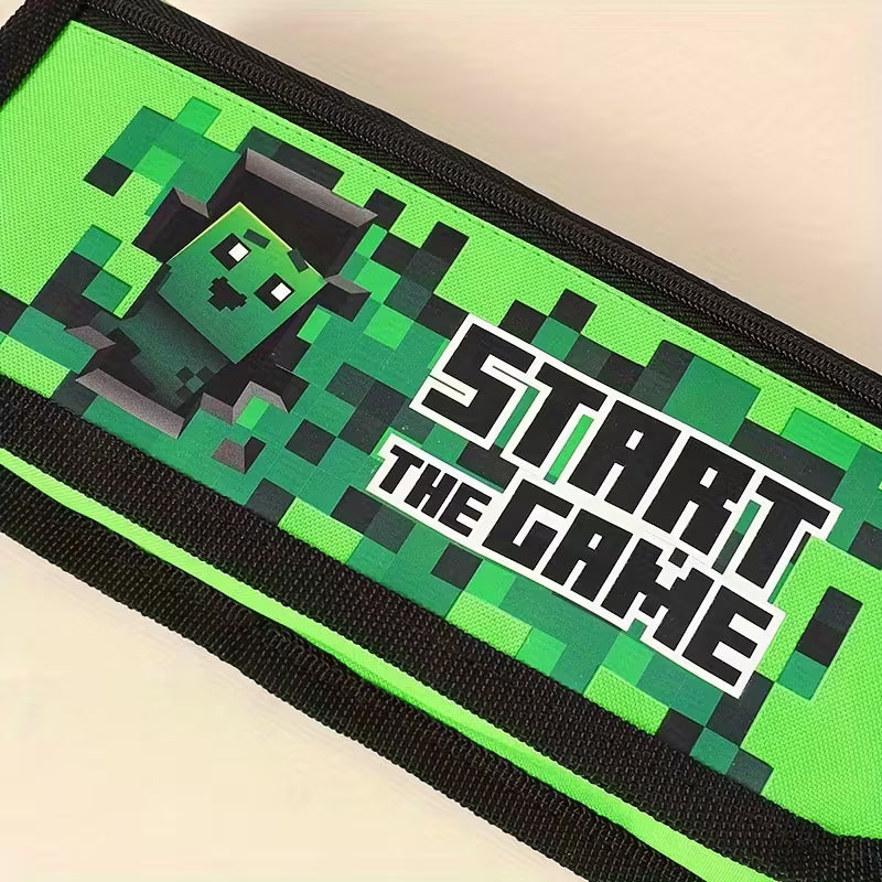 Геймърски моливник с пиксел дизайн Minecraft