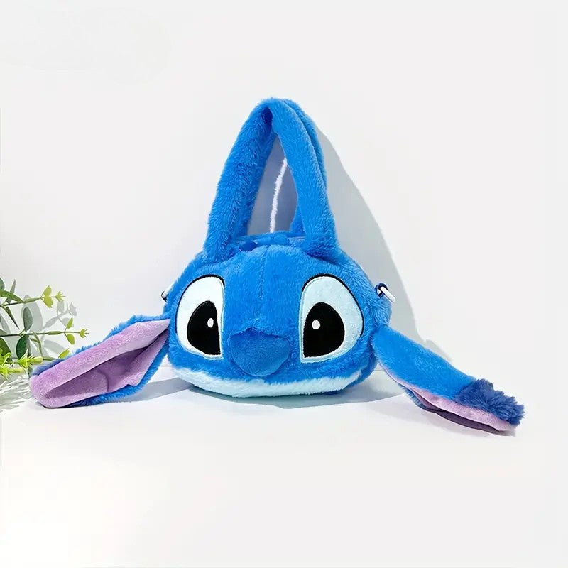Плюшена кросбоди-чанта Stitch – мека, удобна и забавна