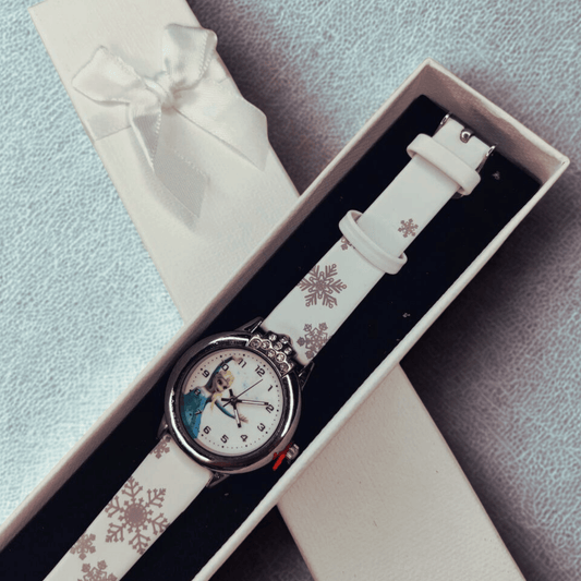 Детски ръчен часовник Frozen – Elsa, бял