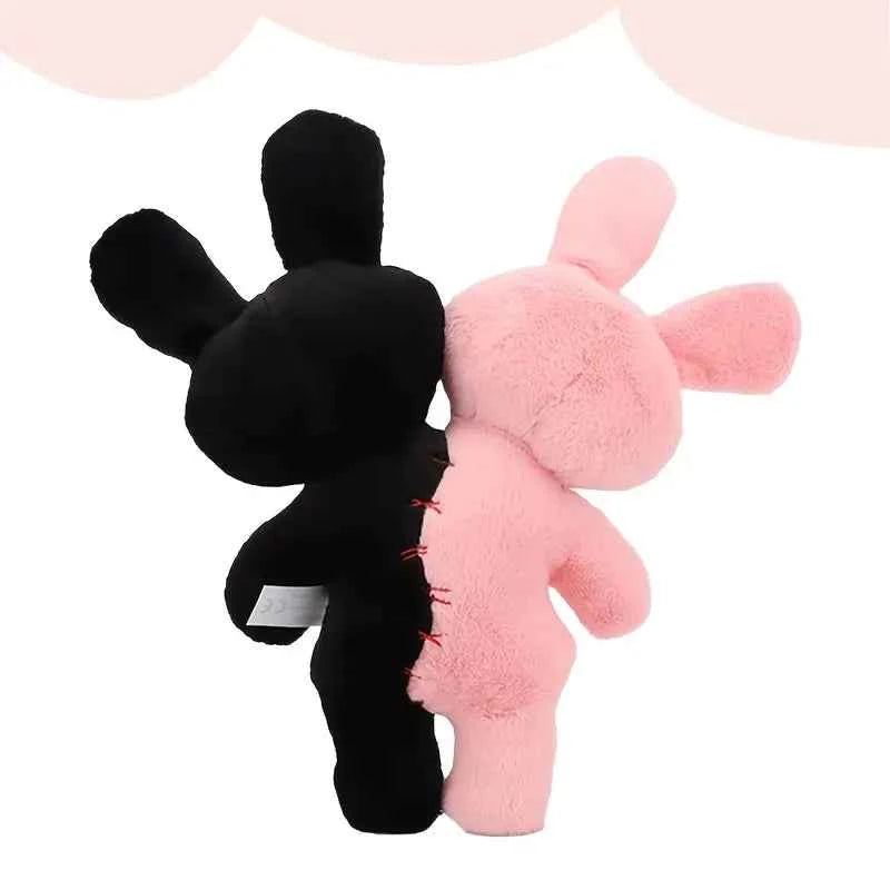 Плюшена играчка “Двуликият Заек” – Розово & Черно