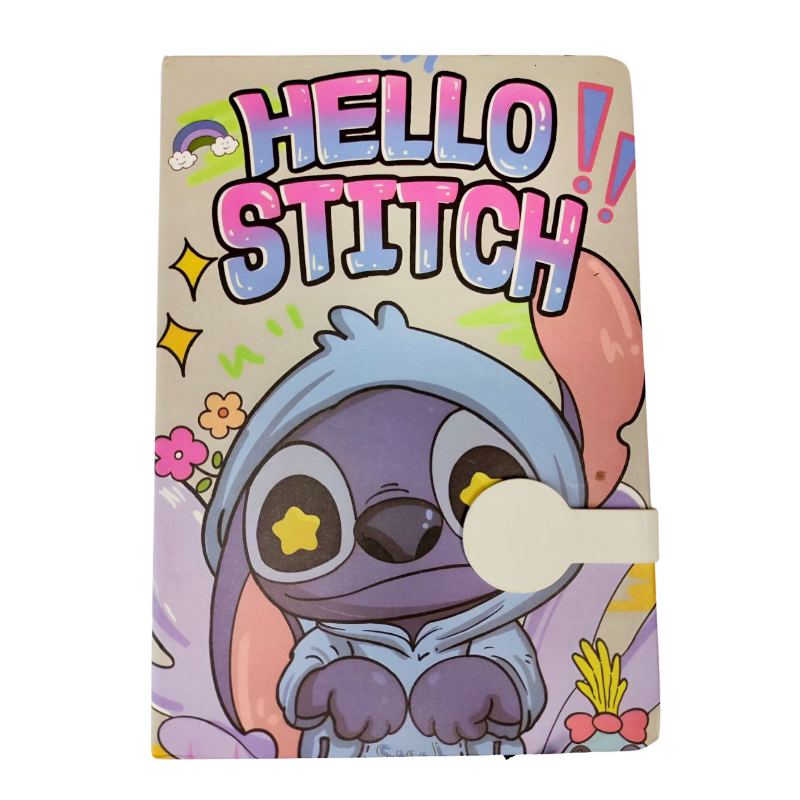 Тетрадка Stitch с магнитно закопчаване