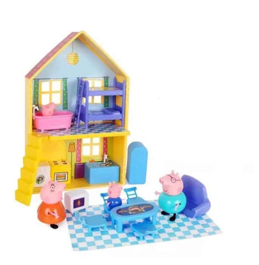 Детска къща за игра Peppa Pig – комплект с фигурки и обзавеждане