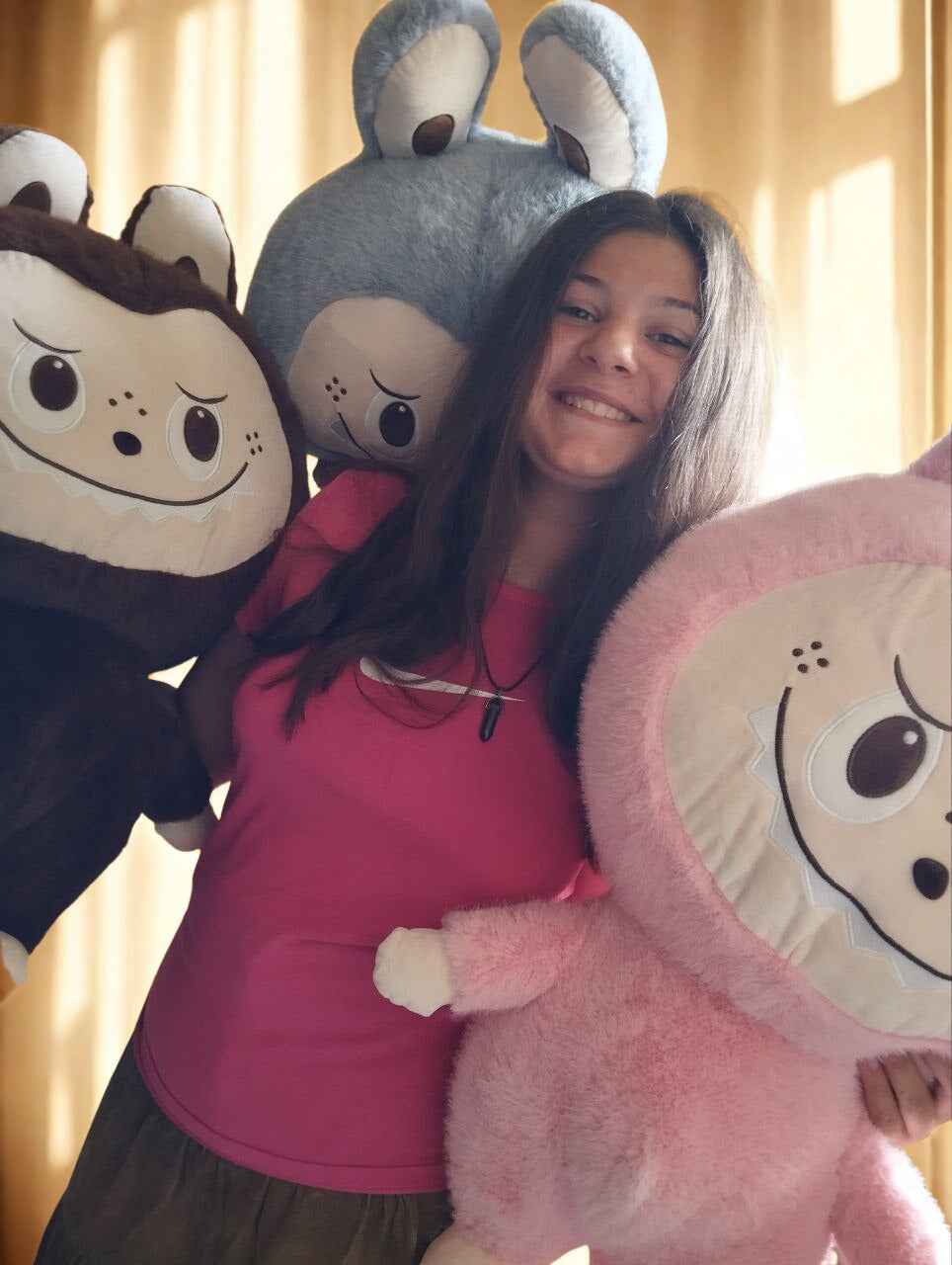 Огромна Labubu плюшена кукла - 70 см - различни цветове