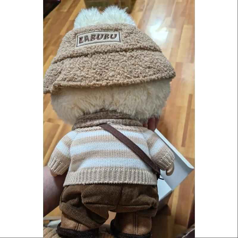 Колекционерска кукла Labubu DRESS BE LATTE, лимитирана серия, 40 см