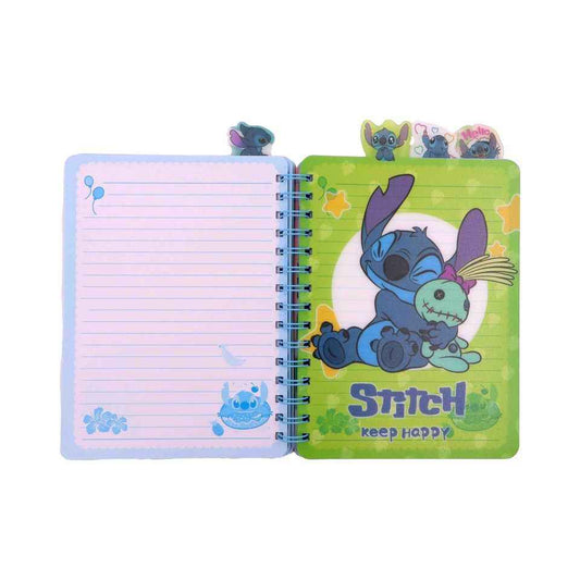 Тетрадка Stitch 100 л. широки редове (холограма)