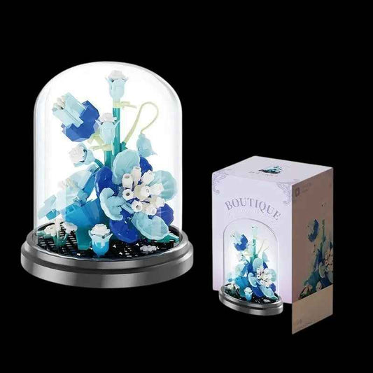 Комплект строителни блокчета – Цветя под стъклен купол