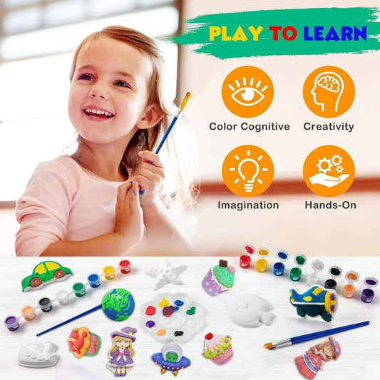 DIY Комплект за рисуване на гипсови фигурки