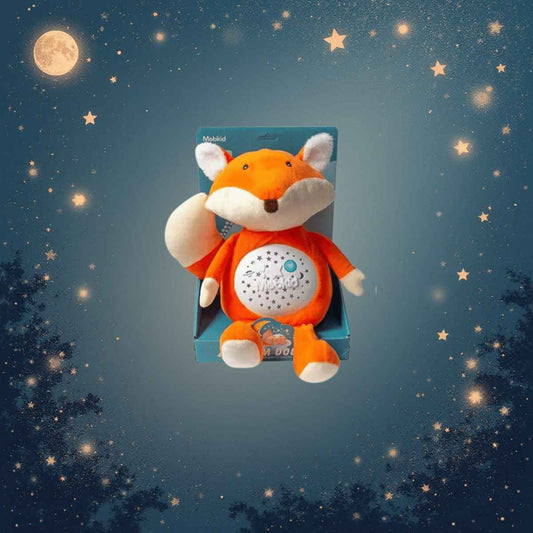 Музикална плюшена лампа-проектор – звезден уют с песнички на български