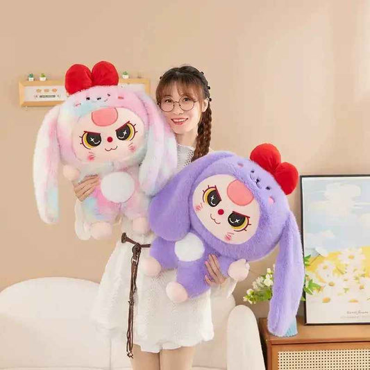 Labubu в заешки костюм, плюшена играчка – 55 см