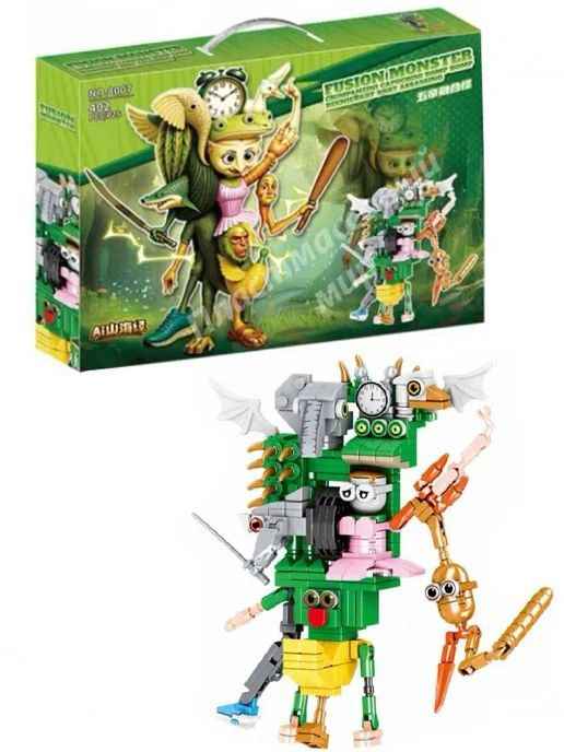 Brainrot Fusion Monster NO.8007 – Конструктор 402 части (6+) | Мегамутант за сглобяване