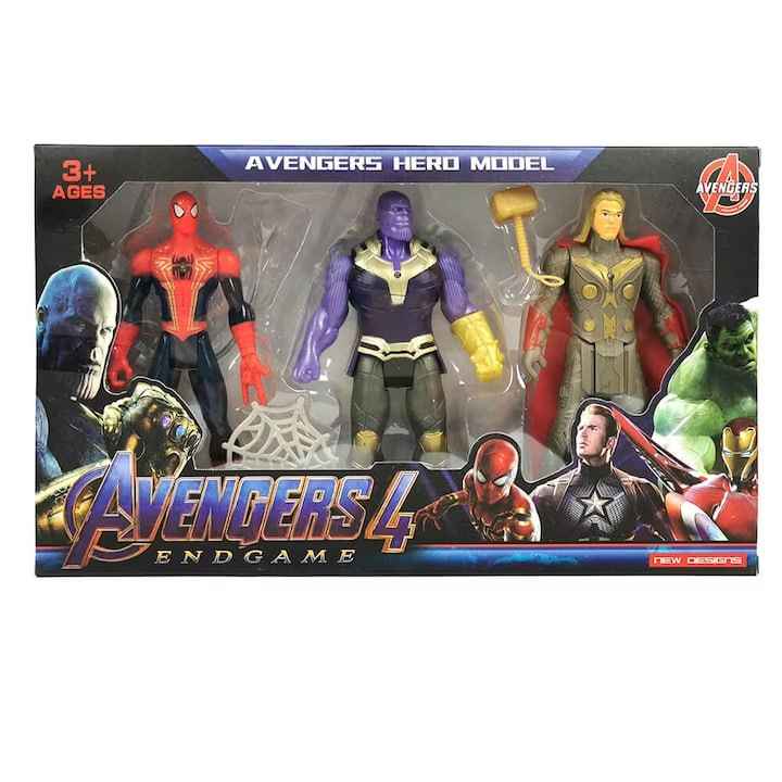 Комплект фигурки Avengers – 3 броя (Spiderman, Thanos, Thor)