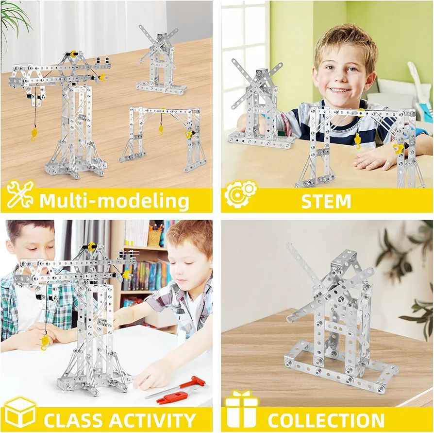 STEM метален конструктор Creative Metal – 3 модела в 1