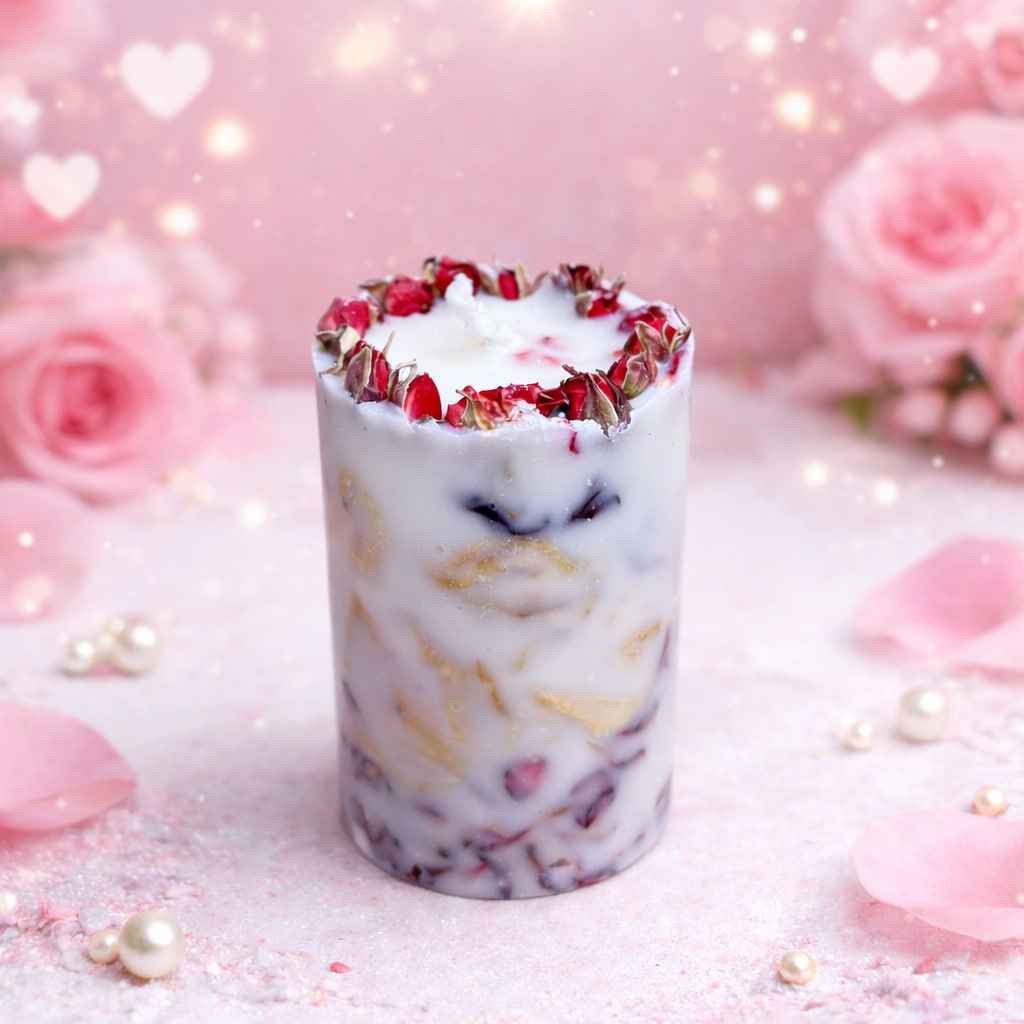 Ароматна свещ за любим човек – Роза