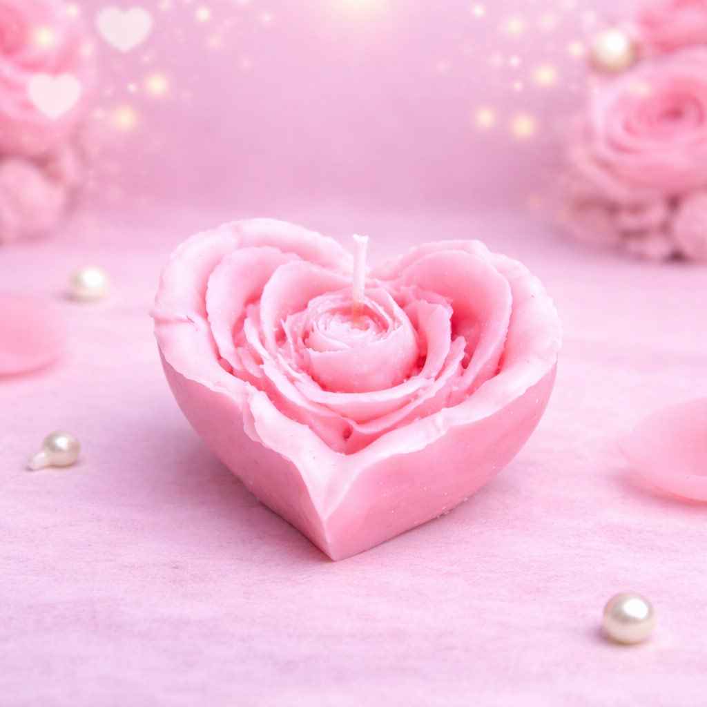 Ароматна свещ за любим човек – Сърчице