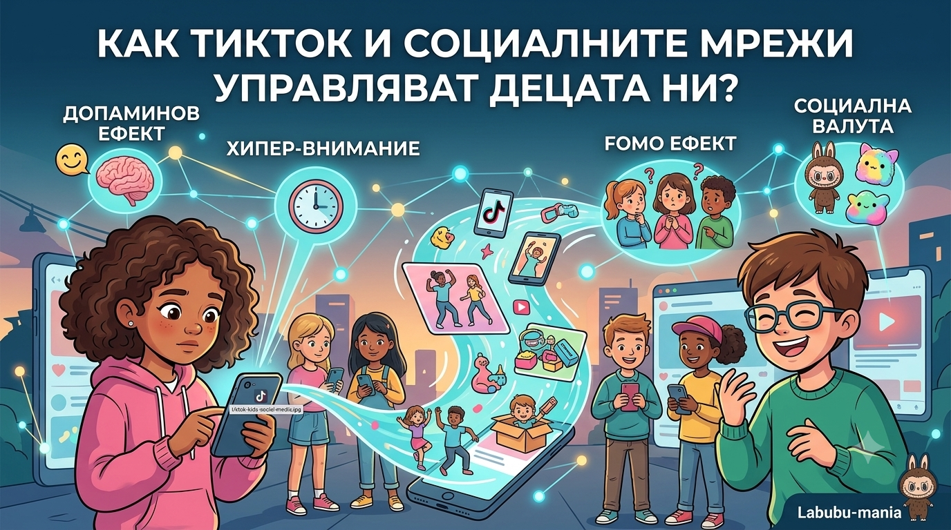 Дигитално детство: Управляват ли TikTok и социалните мрежи децата ни?