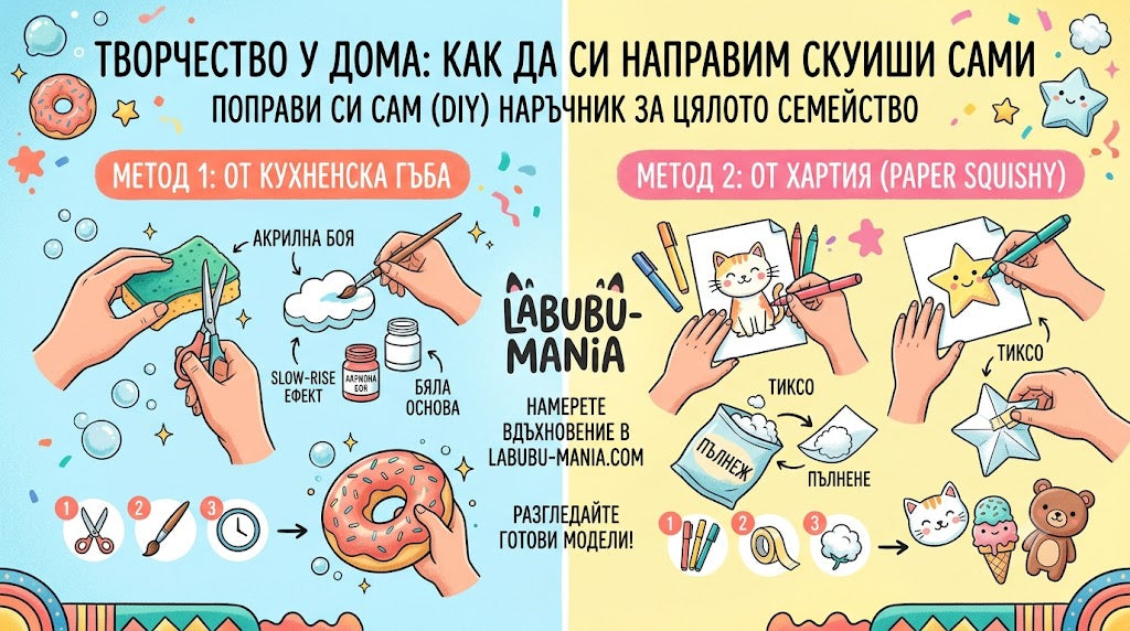 Творчество у дома: Как да си направим скуиши сами (Лесно ръководство)