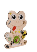 Монтесори дървена дъска Жабче