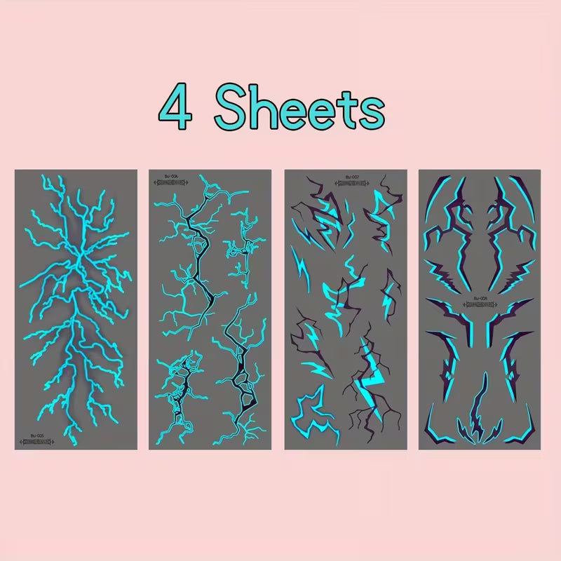 Светещи в тъмното K-Pop Gothic Татуировки