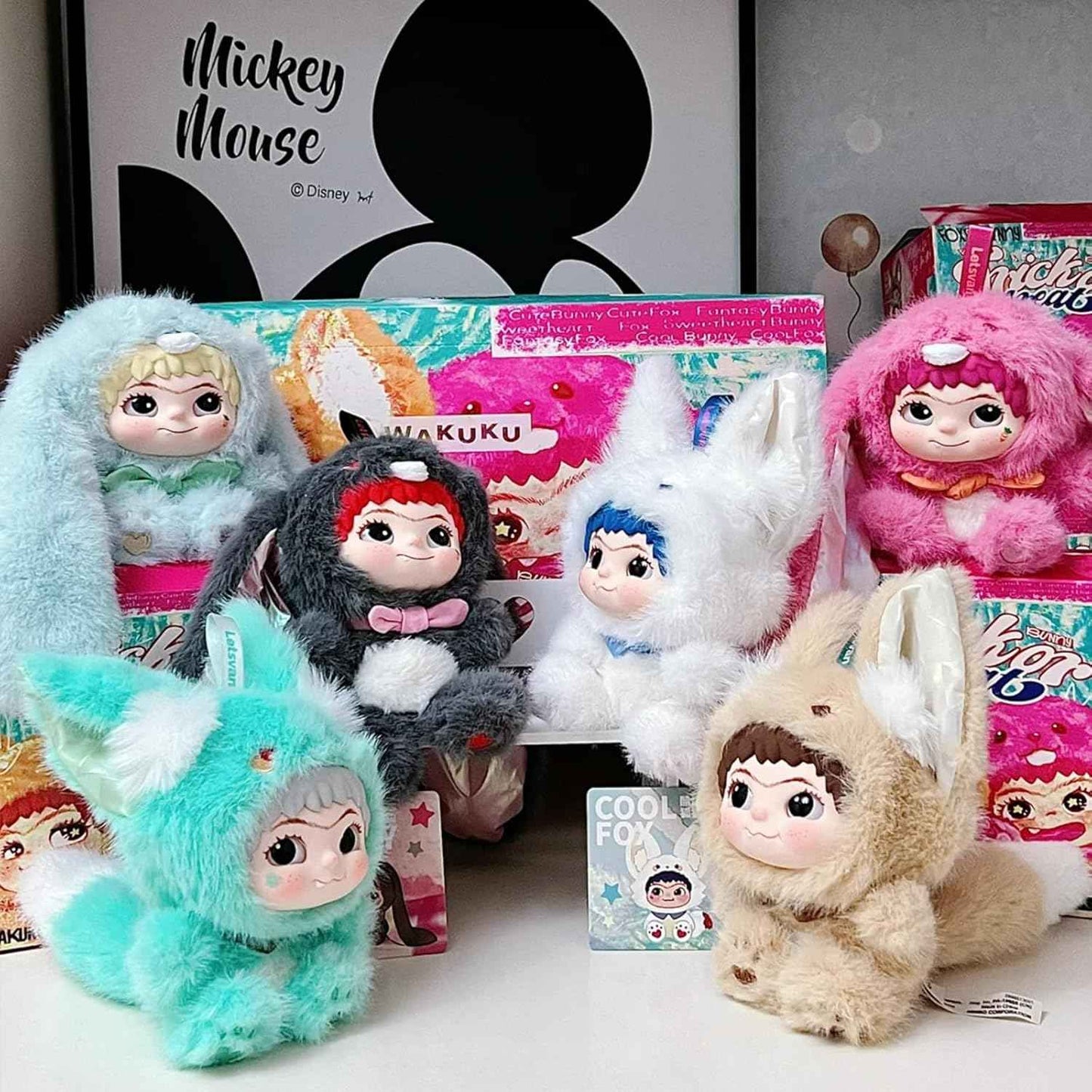 Wakuku Trick or Treat – Fox & Bunny Series - колекционерски фигурки