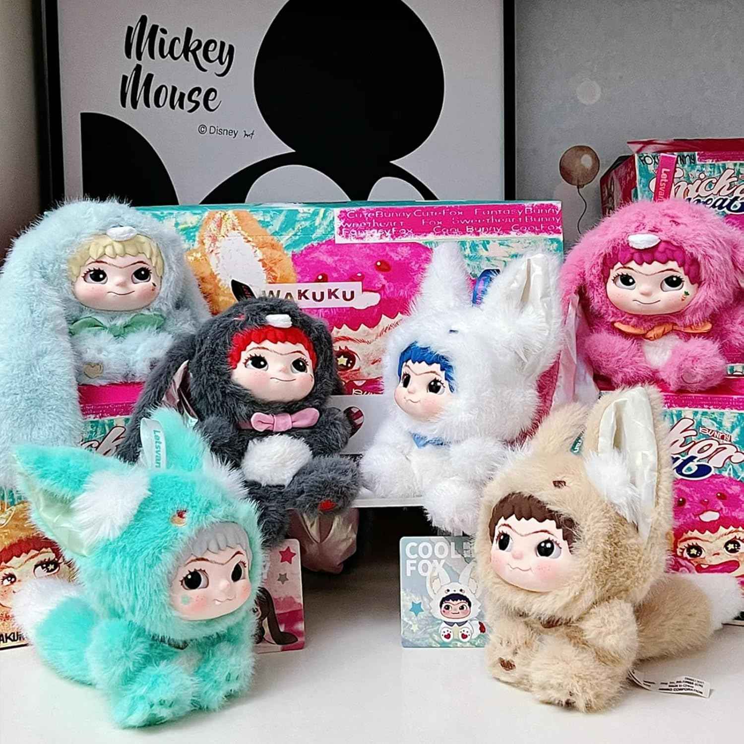 Wakuku Trick or Treat – Fox & Bunny Series - колекционерски фигурки