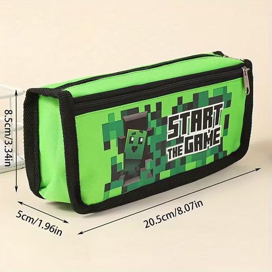 Геймърски моливник с пиксел дизайн Minecraft