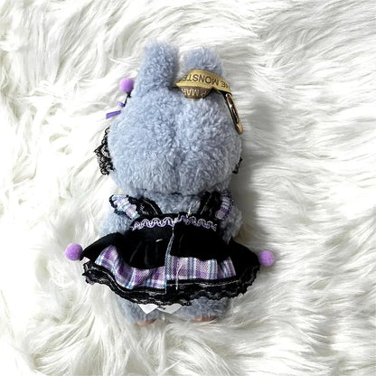 Рокля за Labubu Kuromi (черно и лилаво)