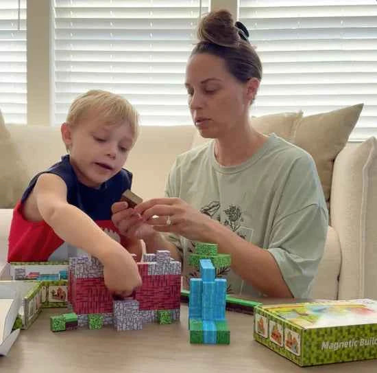 Магнитен конструктор Minecraft – 48 части