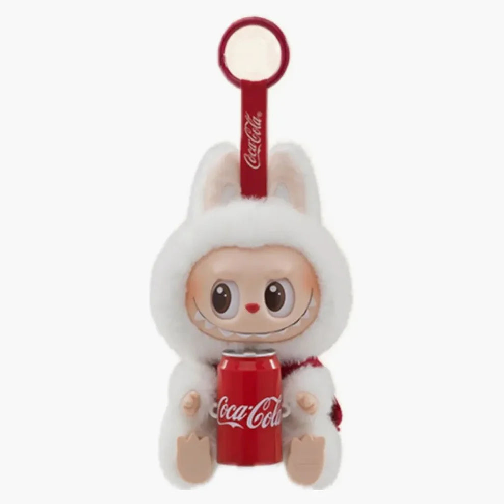 Плюшена кукла Labubu, серия Coca-Cola, 12 см