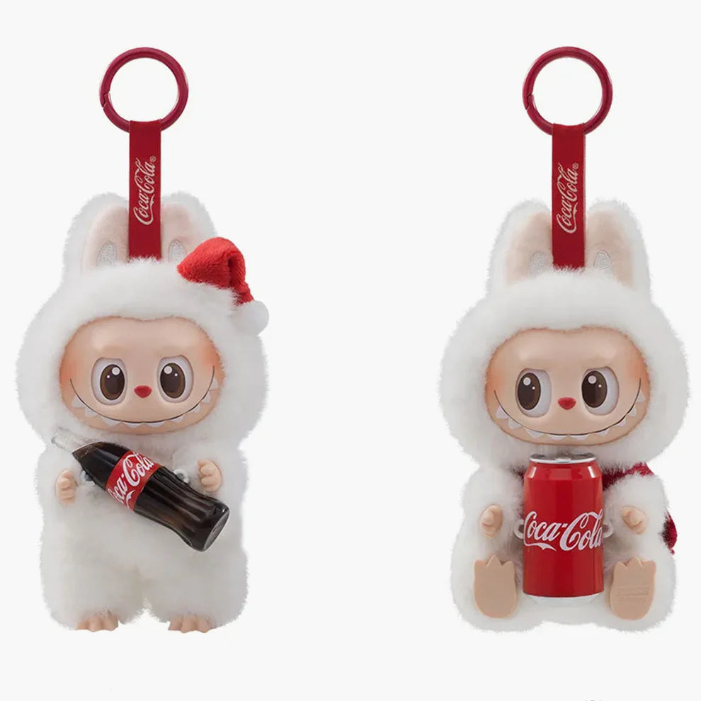 Плюшена кукла Labubu, серия Coca-Cola, 12 см