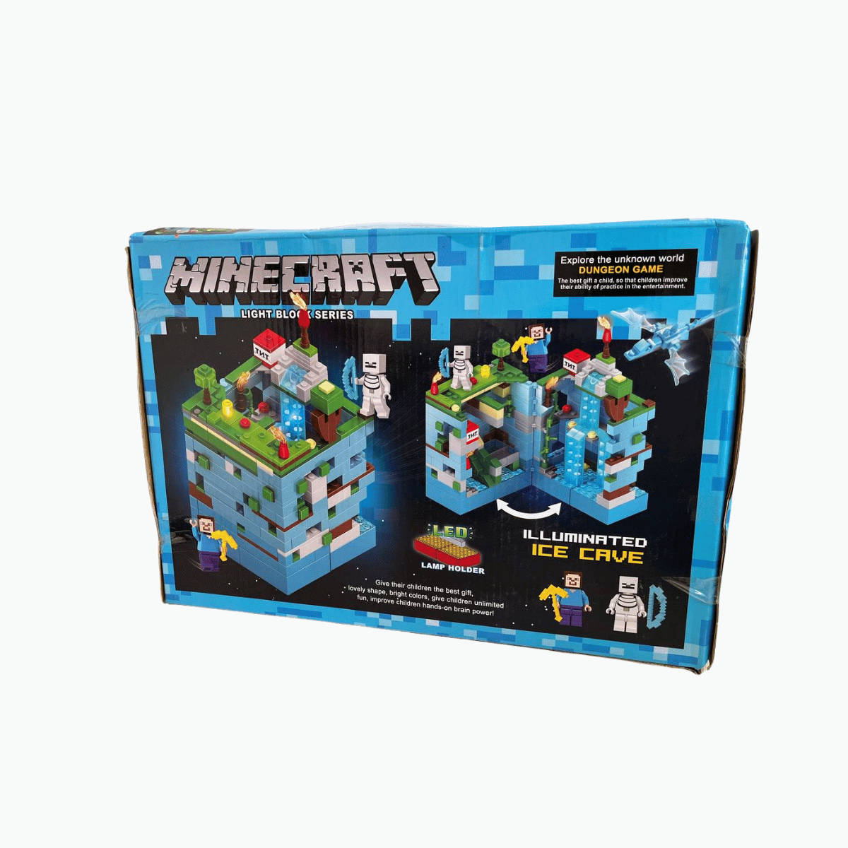 Minecraft LED конструктор - Смачкана кутия