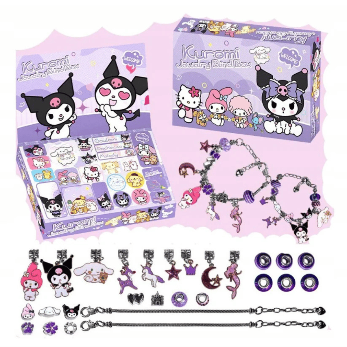 Адвент календар Kuromi Blind Box – 24 бижута изненада