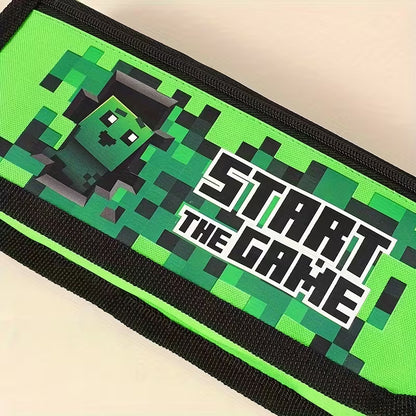 Геймърски моливник с пиксел дизайн Minecraft