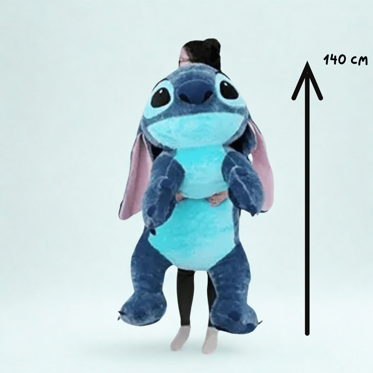 Гигантски плюшен Stitch и Angel – 140 см | Огромен, мек и впечатляващ!