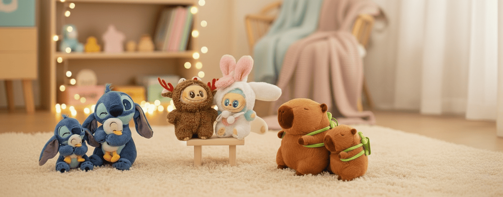 Детски играчки, аксесоари, стич, лабубу, капибара, намаления, подаръци за деца