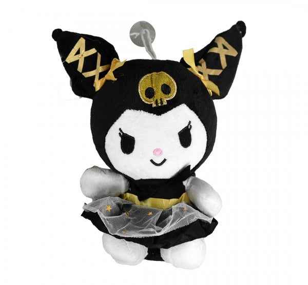 Плюшена играчка Kuromi с черна рокля 20 см