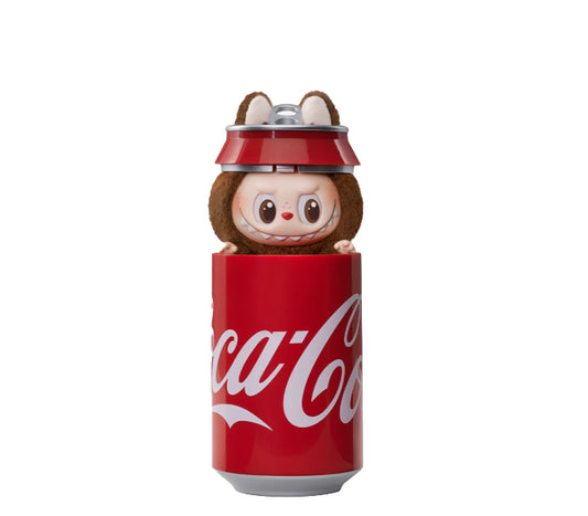 Păpușă de pluș Labubu, seria Coca-Cola, 12 cm