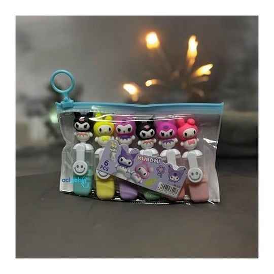 Комплект 6 бр. цветни маркери Kuromi