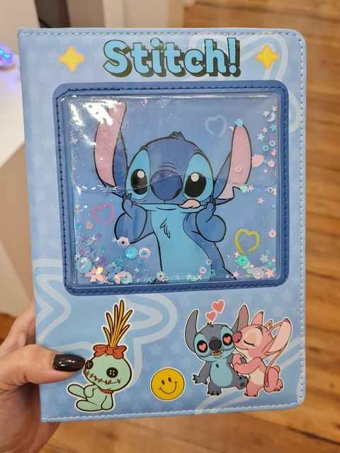 Тефтер Stitch с блестяща корица