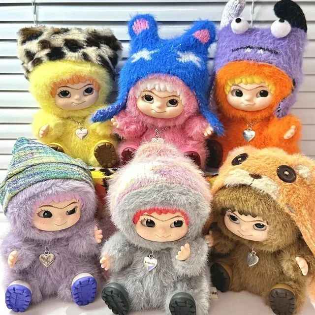 WAKUKU Fuzzy Trendy Fun Party Series Колекционерски фигурки в сляпа кутия