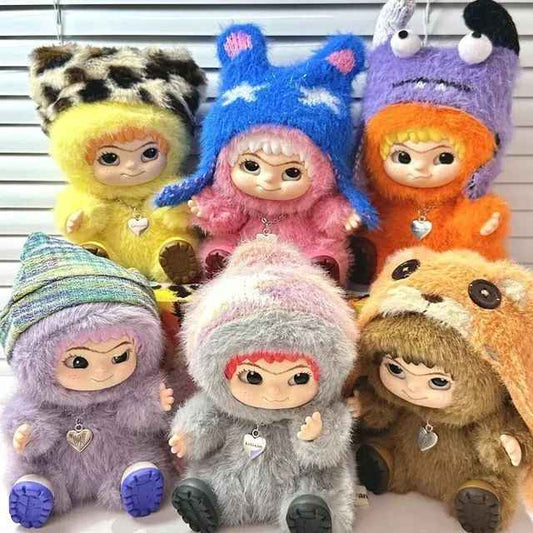 WAKUKU Fuzzy Trendy Fun Party Series Колекционерски фигурки в сляпа кутия
