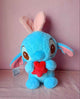 Плюшени играчки Stitch и Angel с червено сърце – 28 см