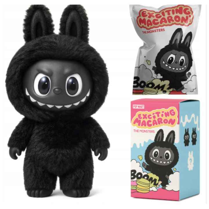 Labubu Exciting Macaron – черният пакостник