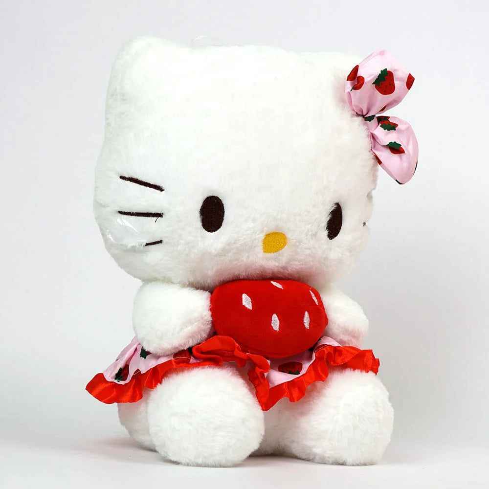 Плюшена играчка Hello Kitty с ягодка – 35 см
