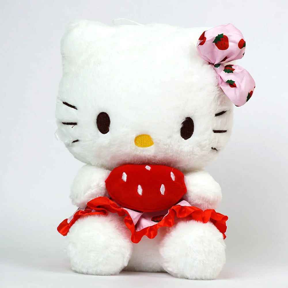 Плюшена играчка Hello Kitty с ягодка – 35 см