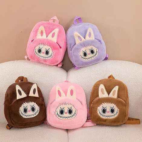 Плюшена детска раничка Labubu с уши – 30 см