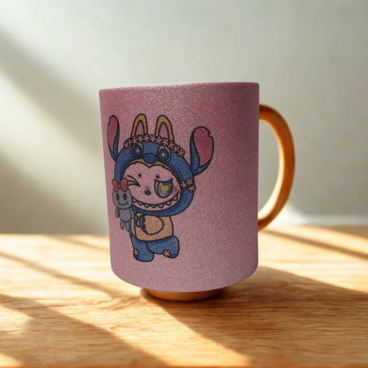 Искряща керамична чаша Лабубу за принцеси